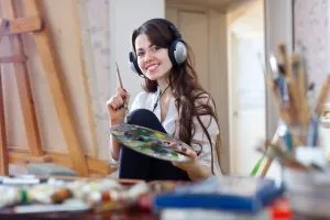 #1: Cómo empezar a pintar desde cero. 2 Alumna antes de comenzar su aprendizaje.