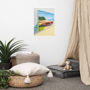 PÓSTER Barcas y Trasfondo