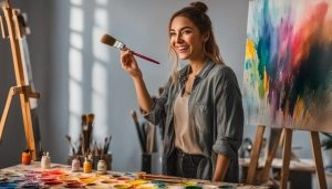 Descubre cómo pintar cuadros fácilmente con acrílicos.